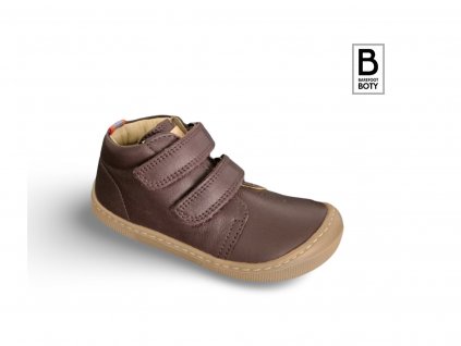 Barefoot celoroční kotníková obuv Koel - Don Nappa Bordo