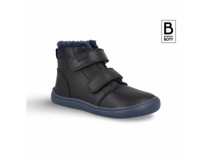 Dětské zimní barefoot boty Protetika DENY BLACK ČERNÉ