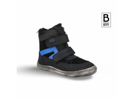 Dětské zimní barefoot boty Protetika RODRIGO BLACK ČERNÉ