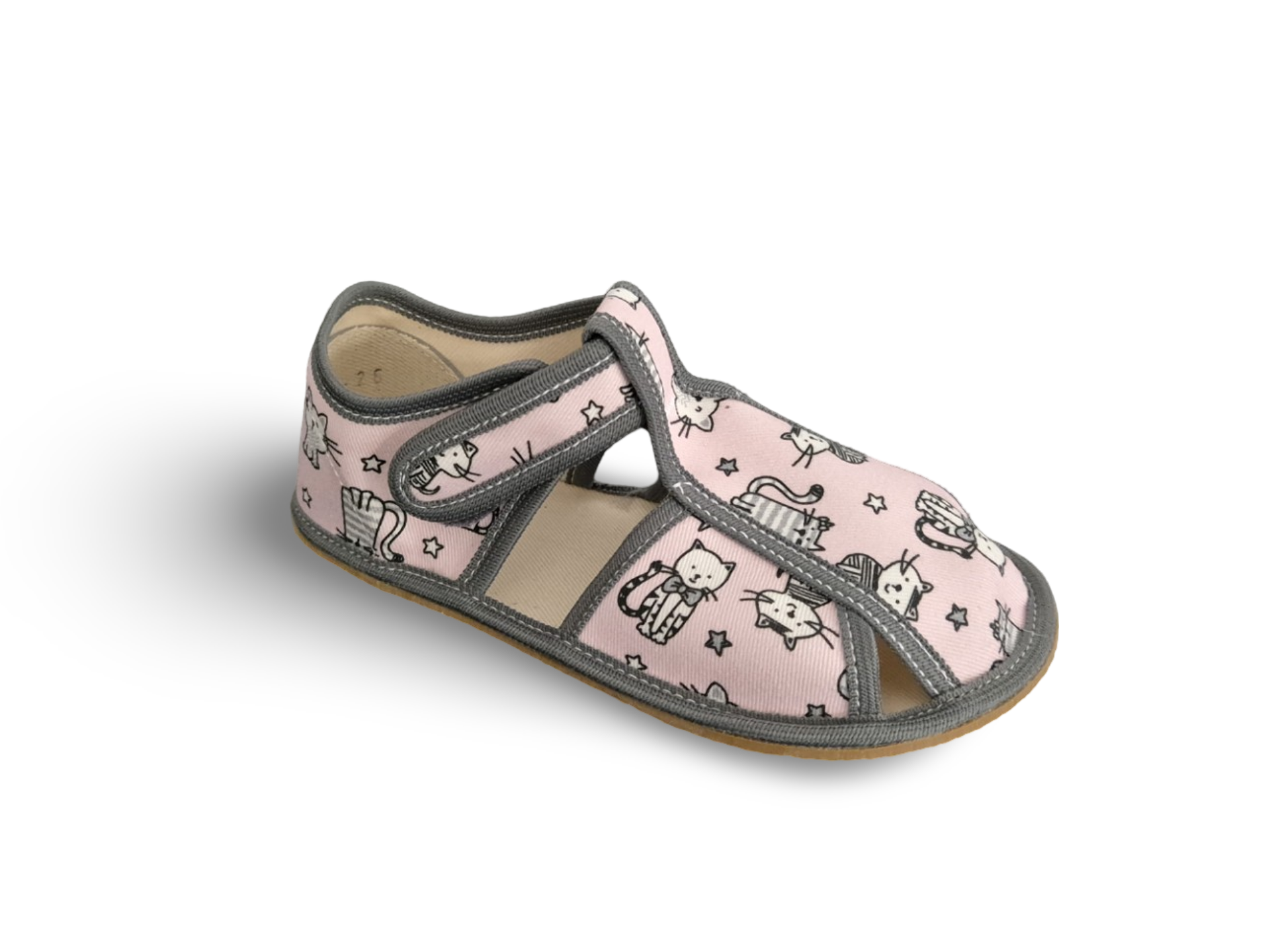 Levně Baby bare shoes Bačkory Baby Bare Pink Cat