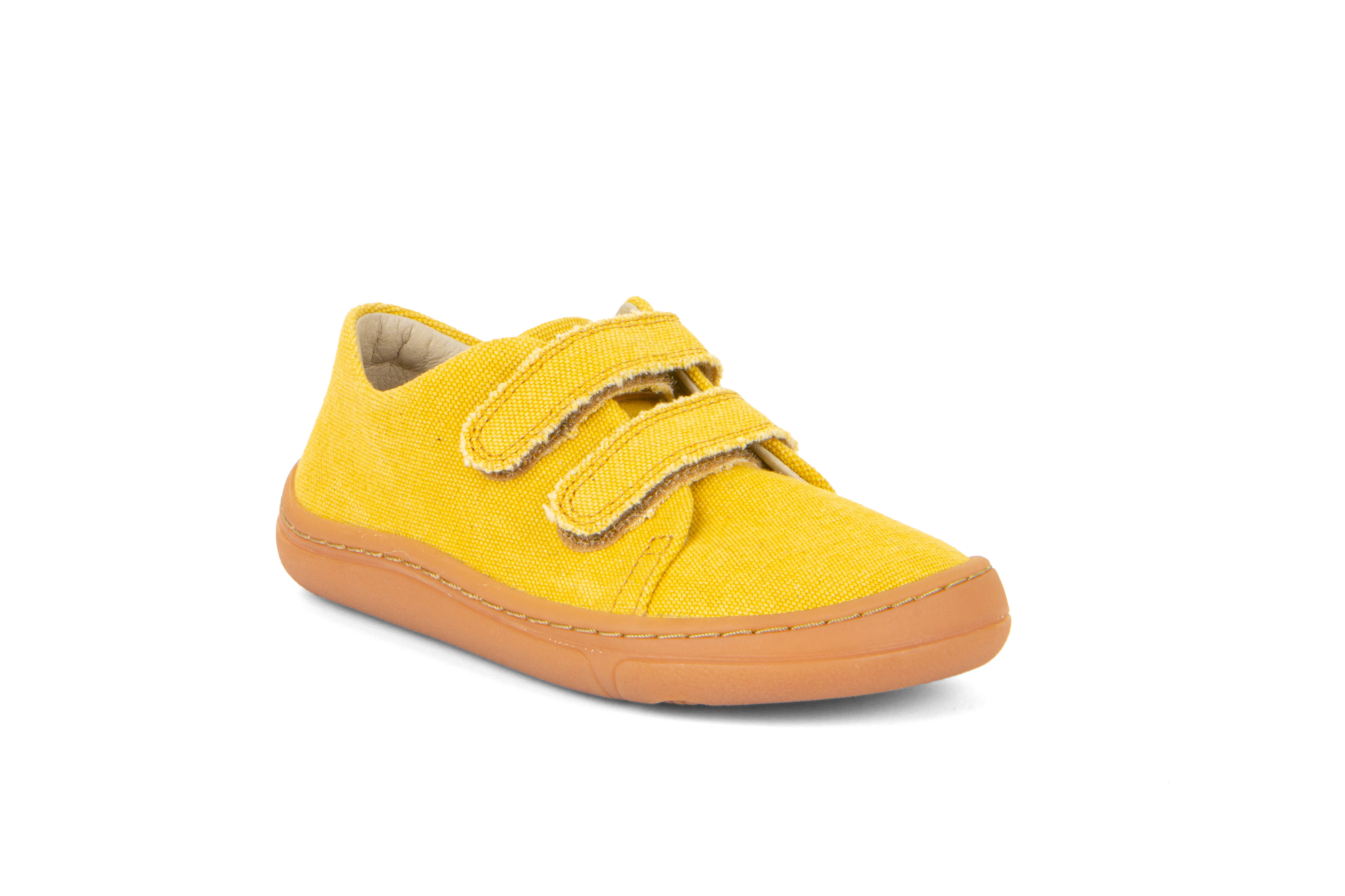 Levně Dětské barefoot tenisky Froddo Vegan Canvas Yellow