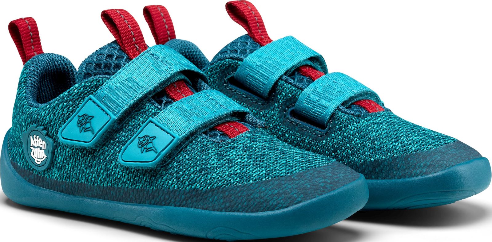 Dětské barefoot boty Affenzahn Sneaker Knit Happy - Shark Velikost: EU 22