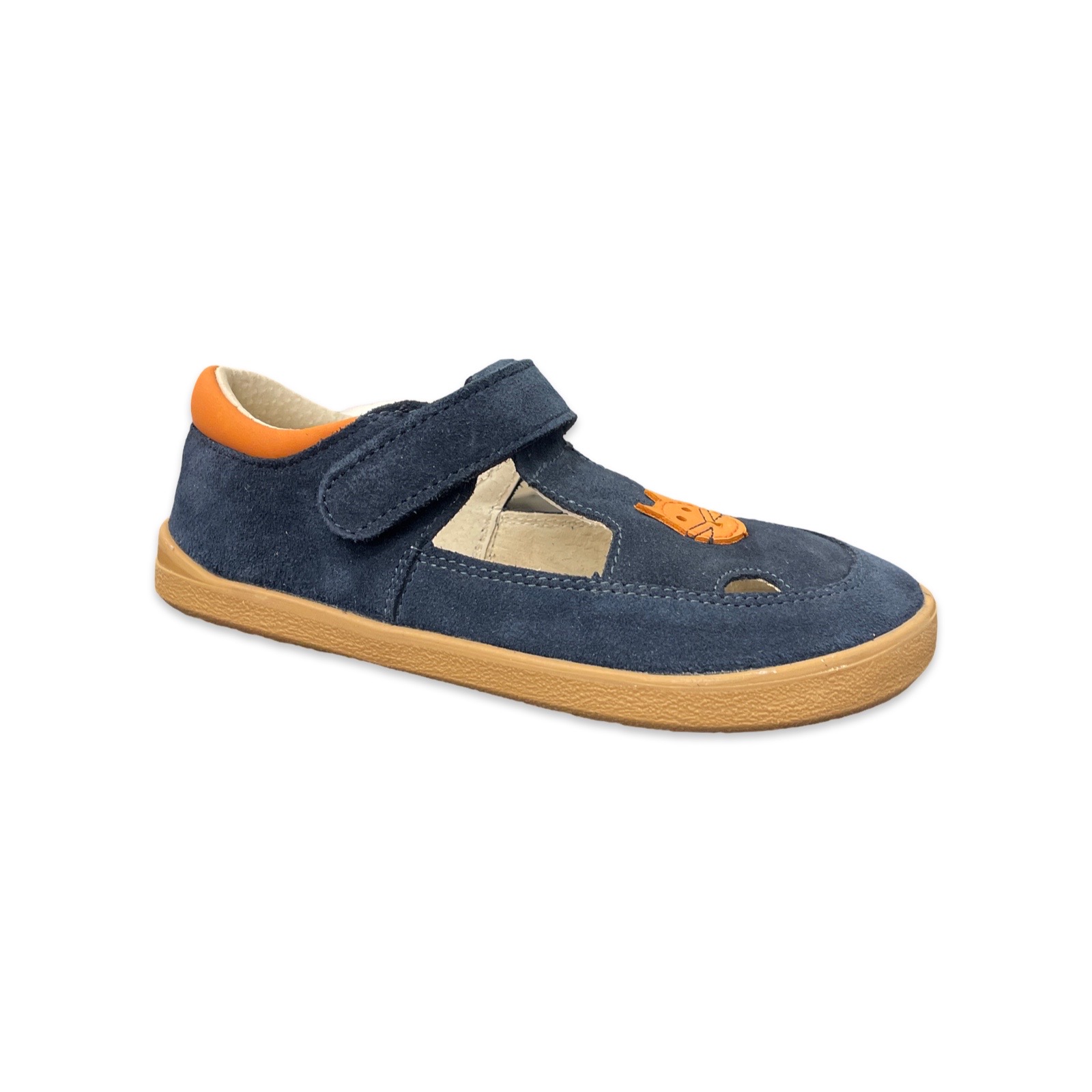 Levně Ef Barefoot sandály Navy Cat