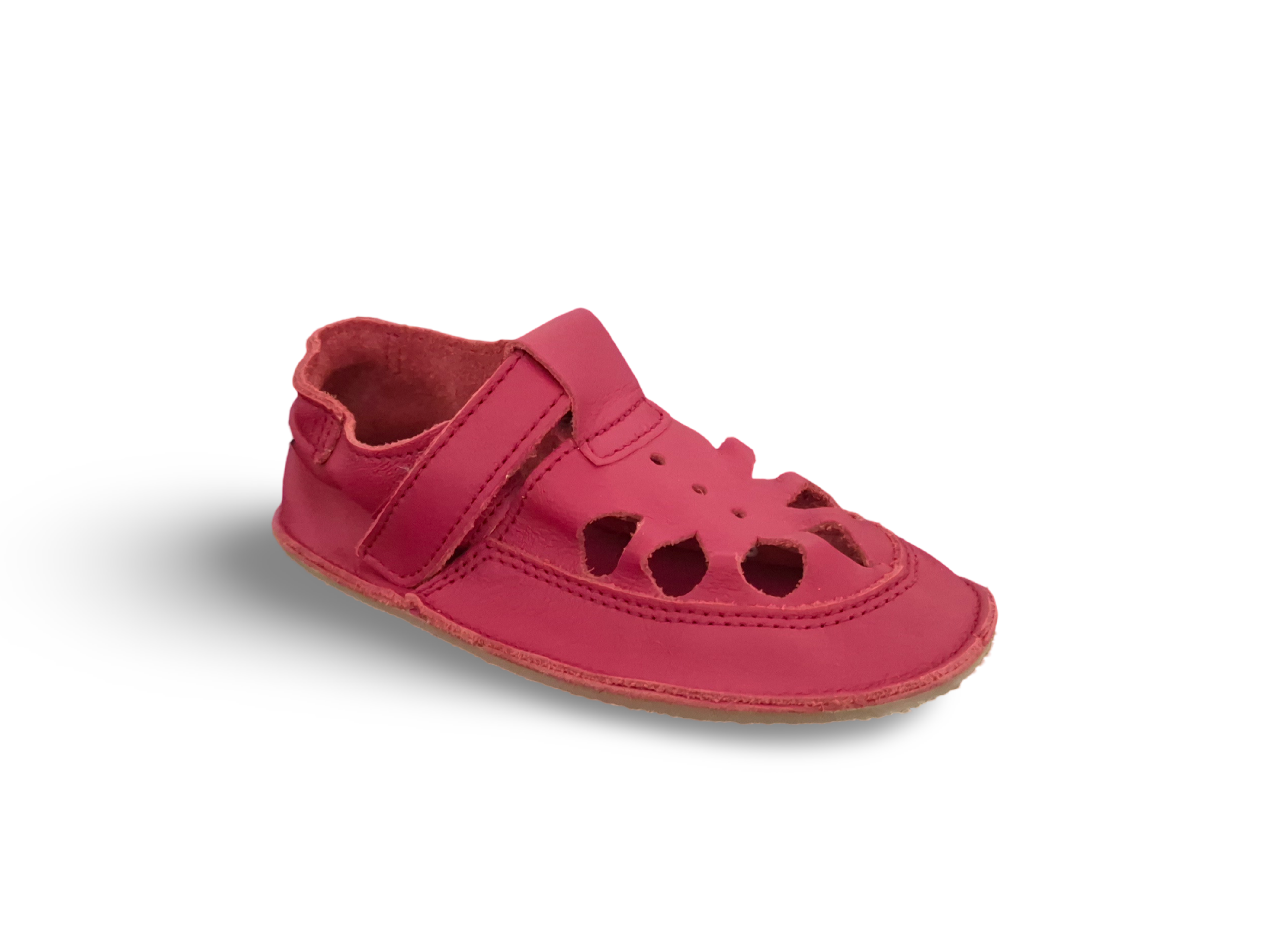 Levně Baby bare shoes Baby bare sandálky Summer Perforation red - červená
