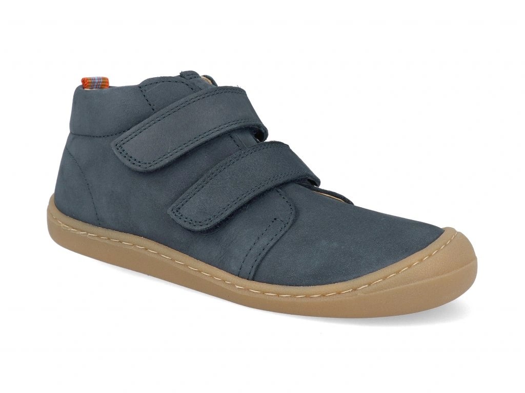 Levně KOEL4kids Barefoot celoroční kožená obuv Koel - Bob Blue - modré