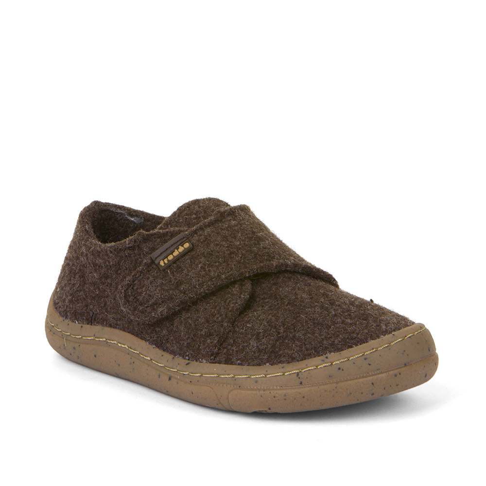 Levně Barefoot přezůvky FRODDO Wooly Brown vlněné hnědé
