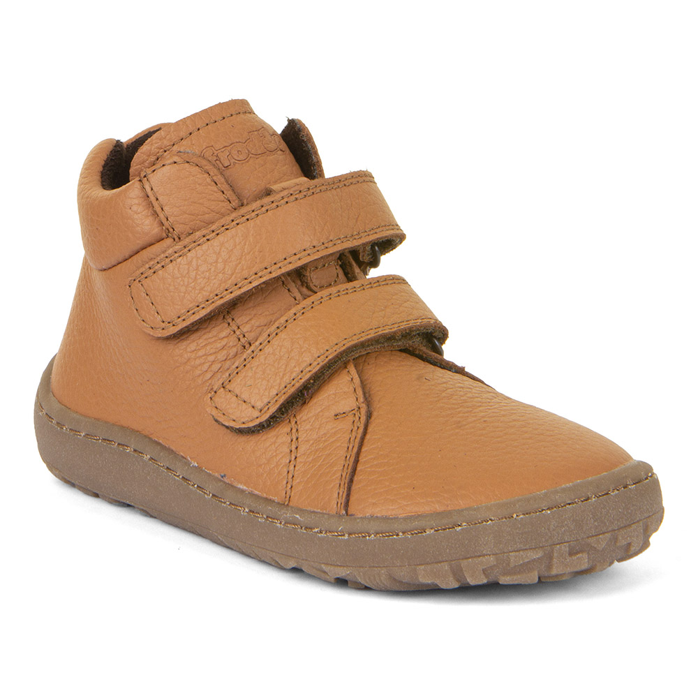 Levně Froddo Barefoot kotníčkové celoroční boty G3110252 - cognac hnědá