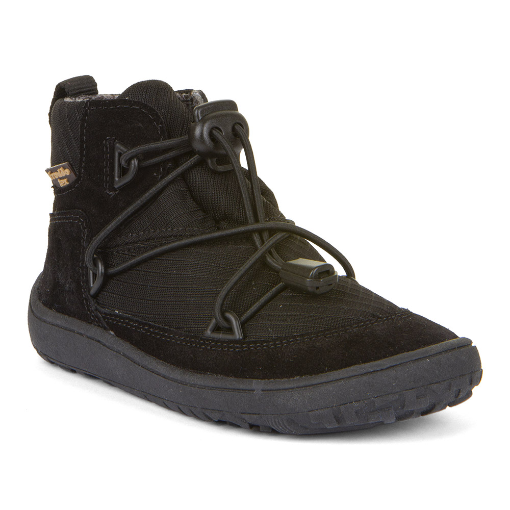 Levně Celoroční boty Froddo barefoot s membránou TEX černá dětské