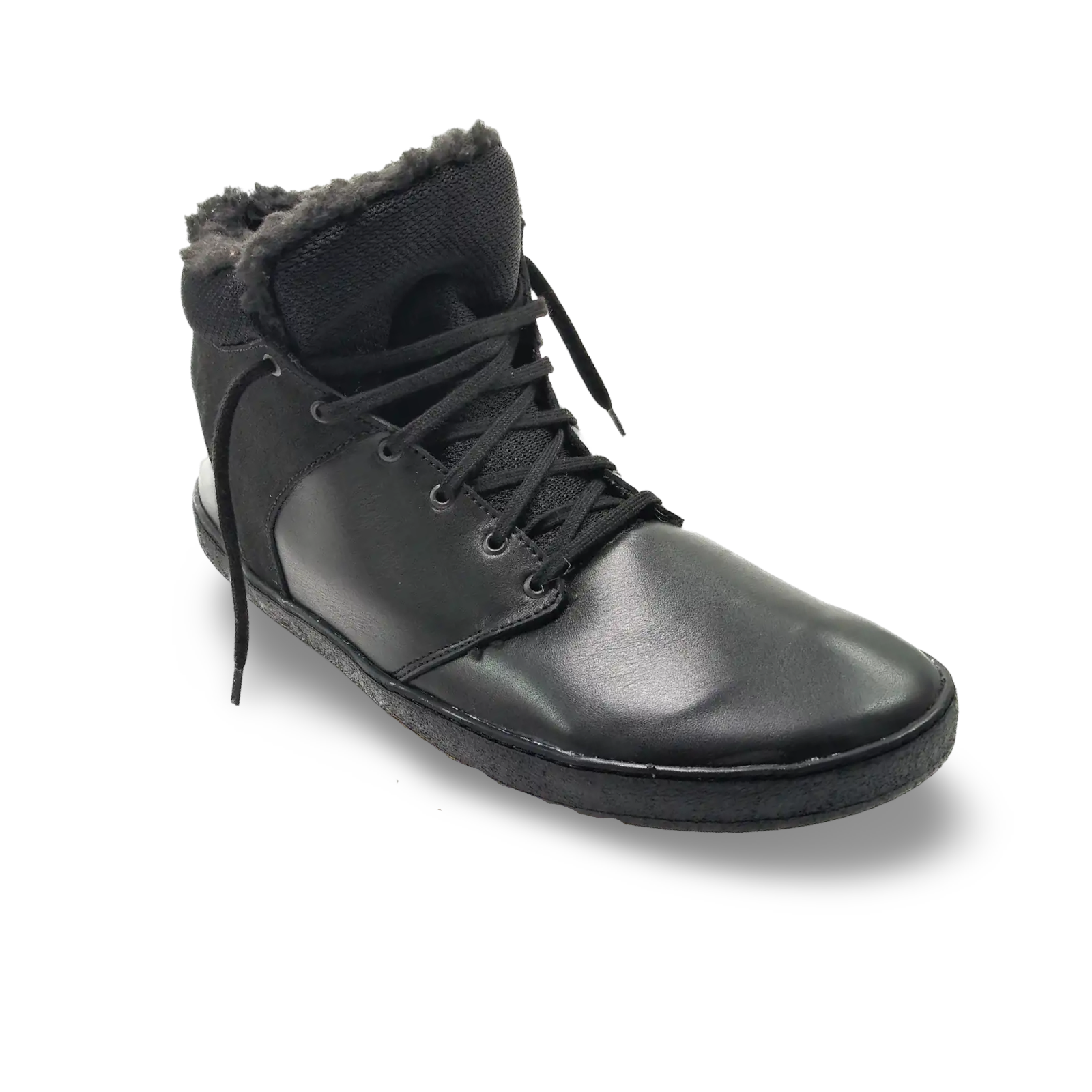 Levně Zimní kotníkové barefoot boty Pegres BF83 0.1 černá