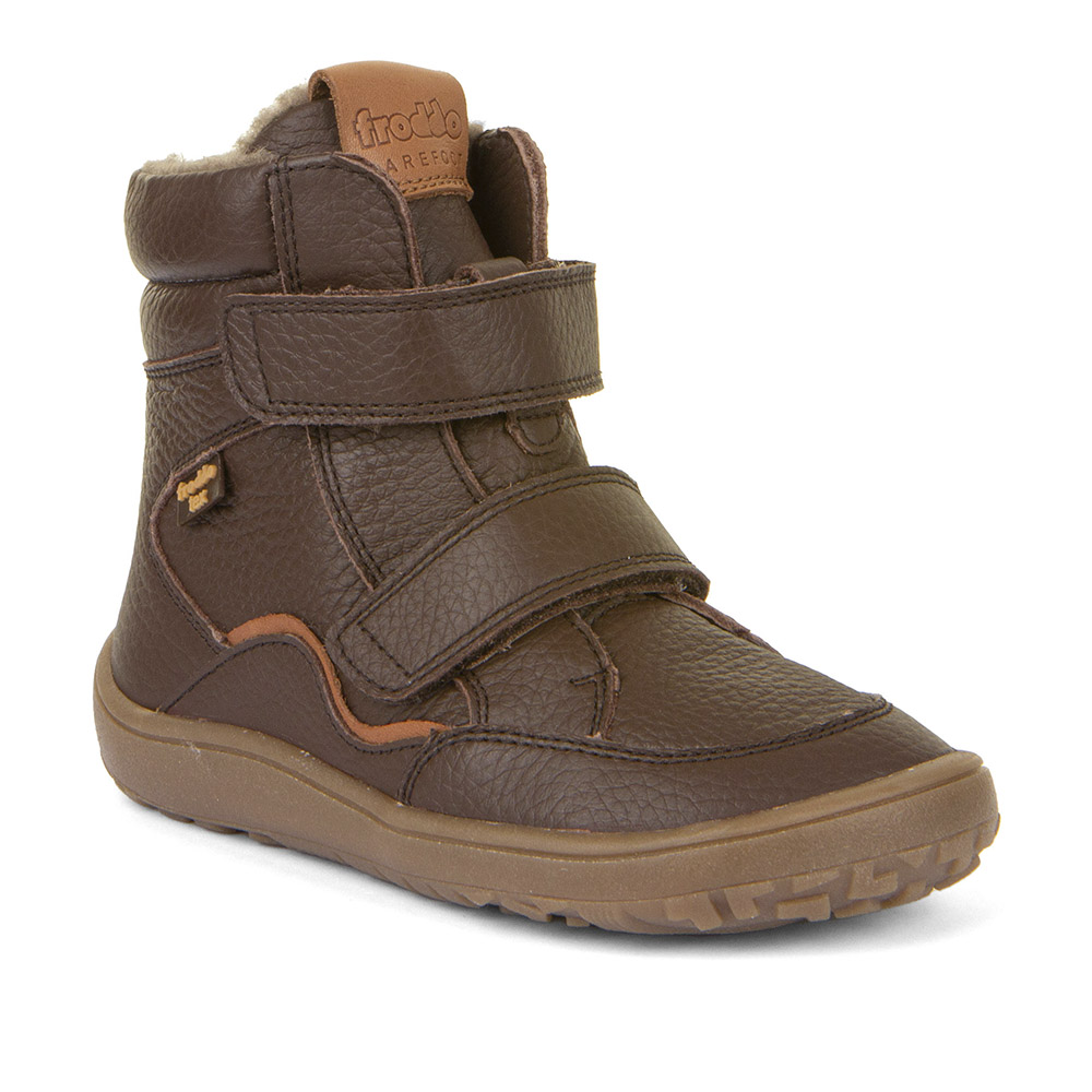 Levně Dětské zimní boty Froddo barefoot tex winter brown - hnědé