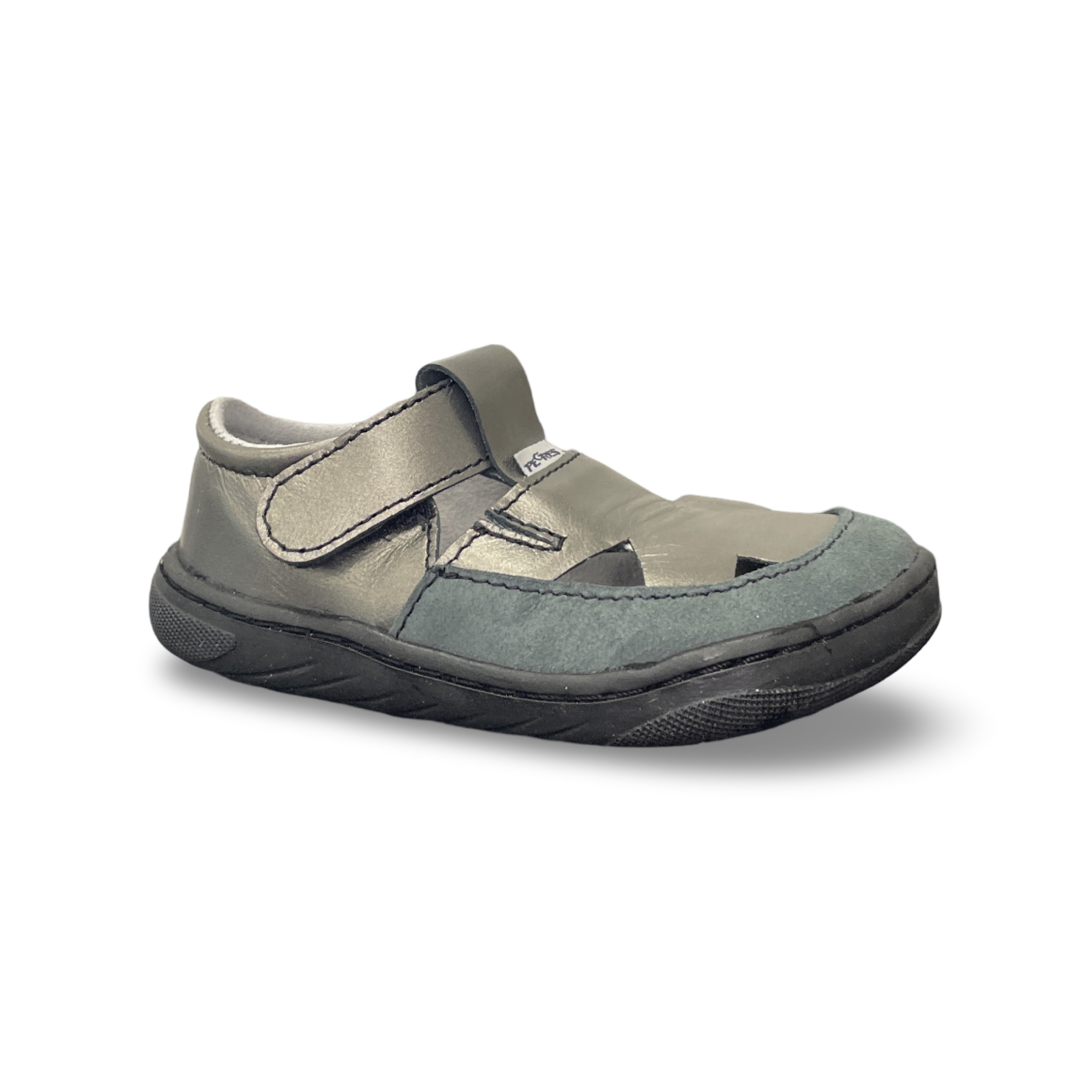 Levně Barefoot Pegres sandály SBF51 0.1 antracit