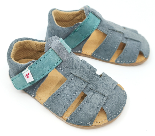 Levně Ef Barefoot sandály Grey - šedá 2025