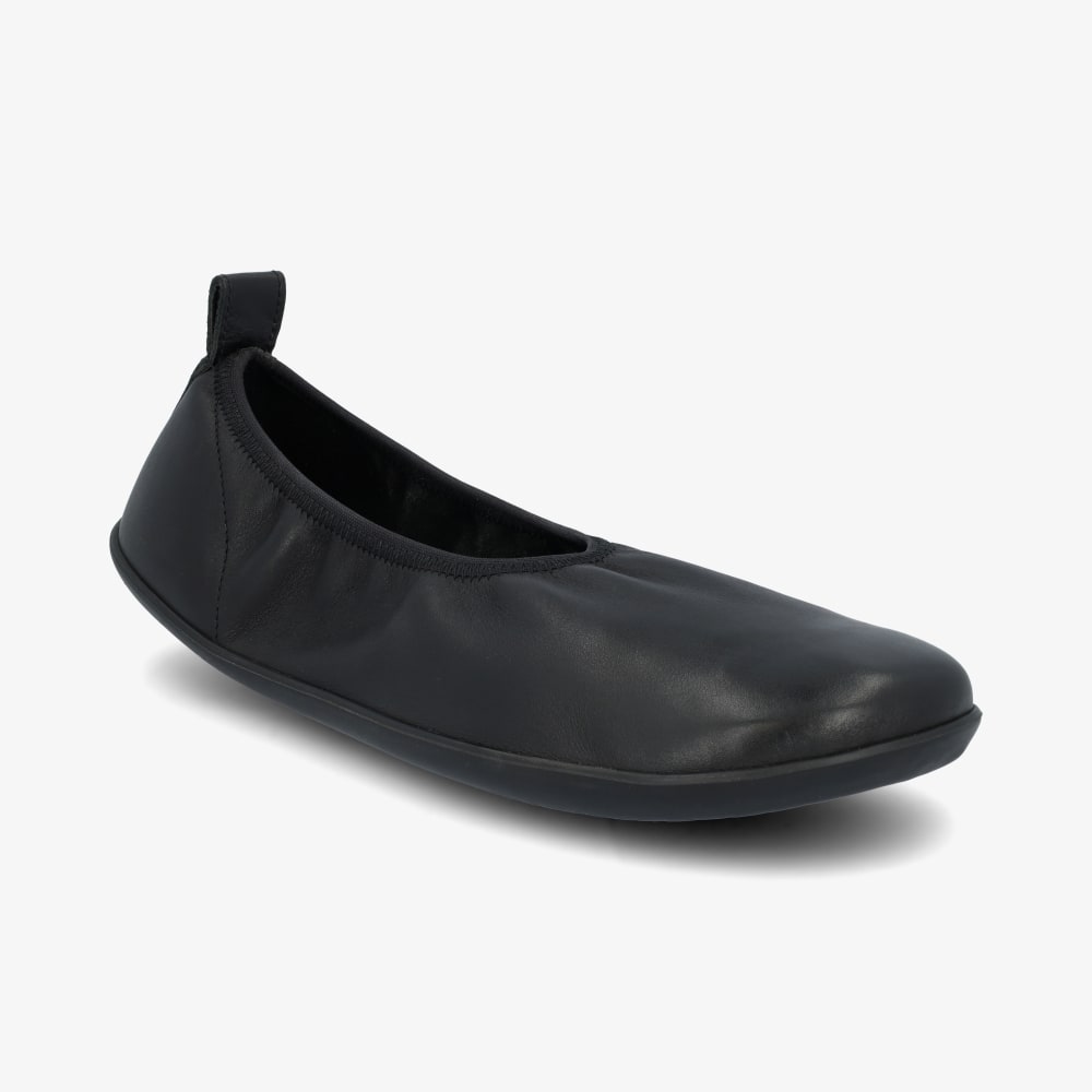 Levně Barefoot Baleríny GROUNDIES Lily 3.0 Černé