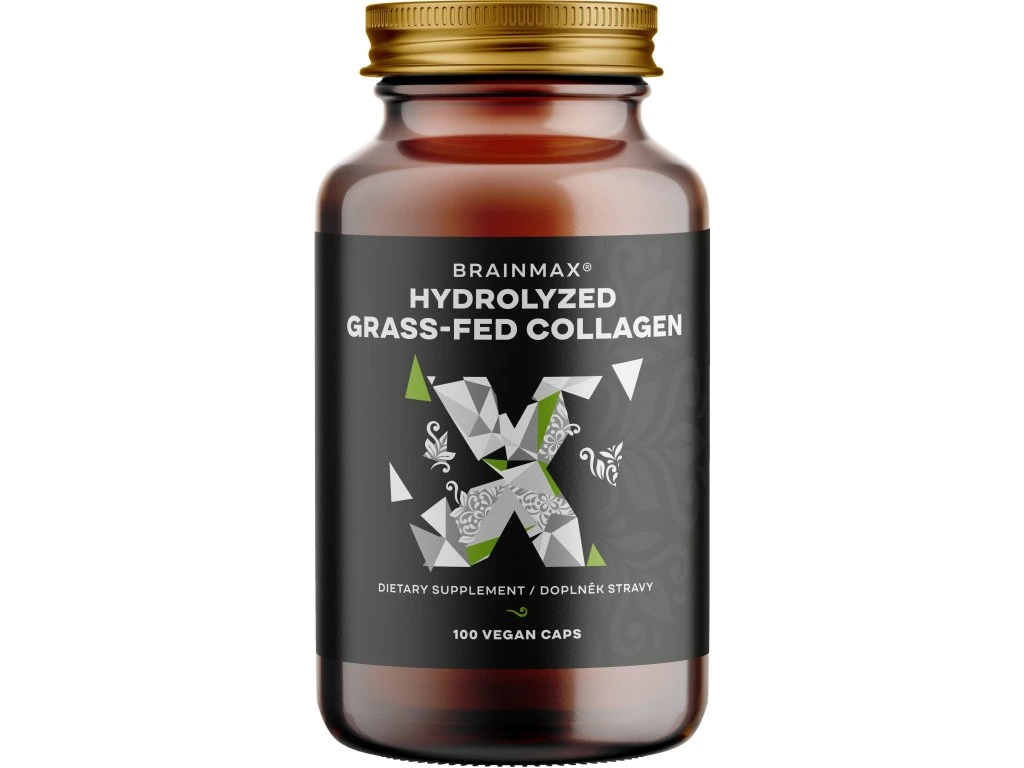 Levně BrainMax Hydrolyzovaný GrassFed Kolagen 600 mg, 100 kapslí