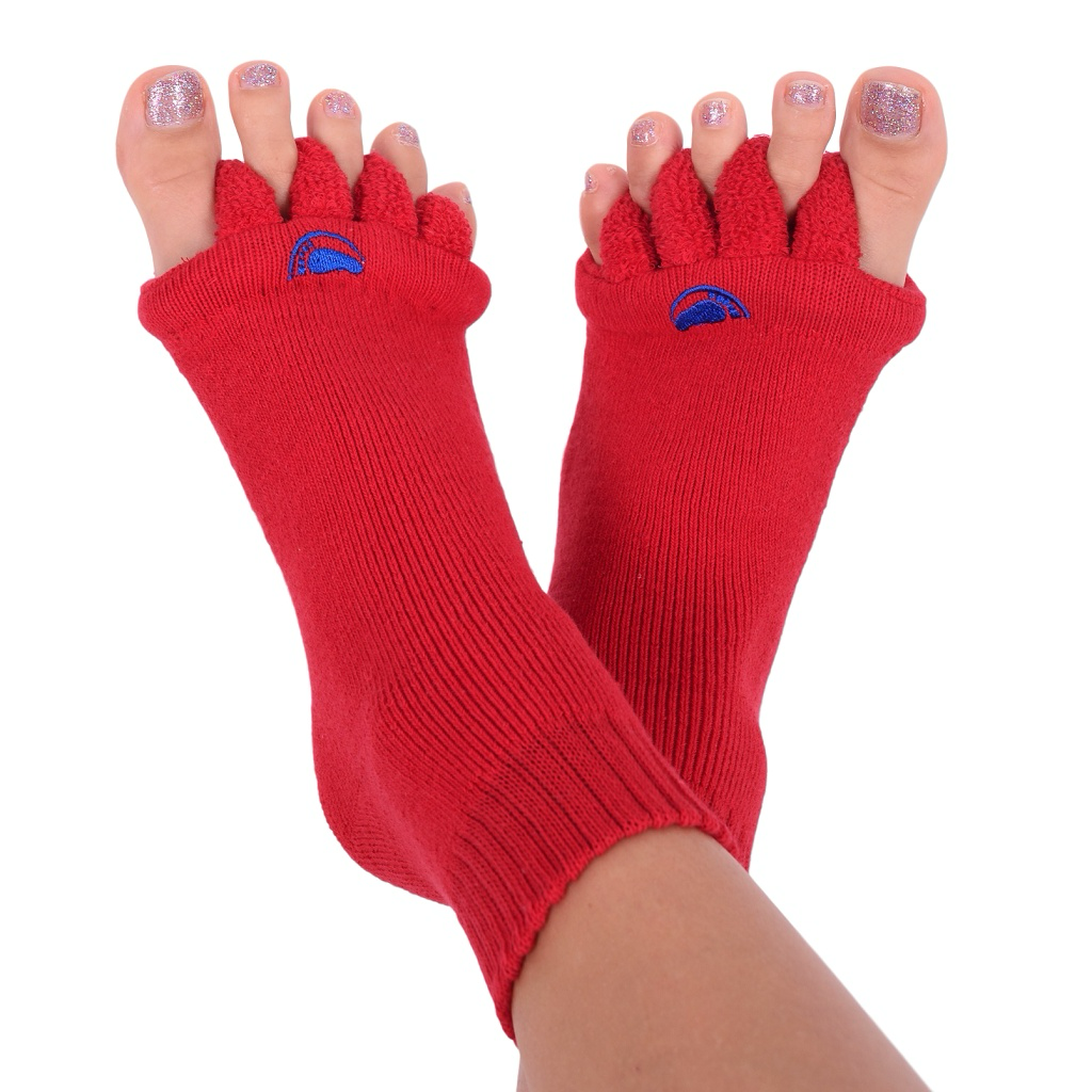 Levně Happy Feet Adjustační ponožky® Barva: Červená,