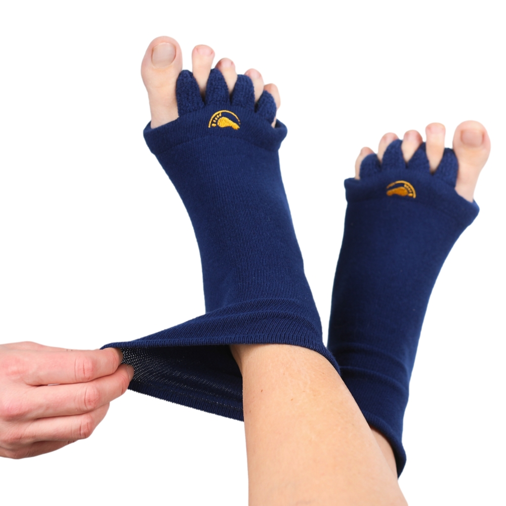 Levně Happy Feet Adjustační ponožky® Barva: Namořnická modrá,