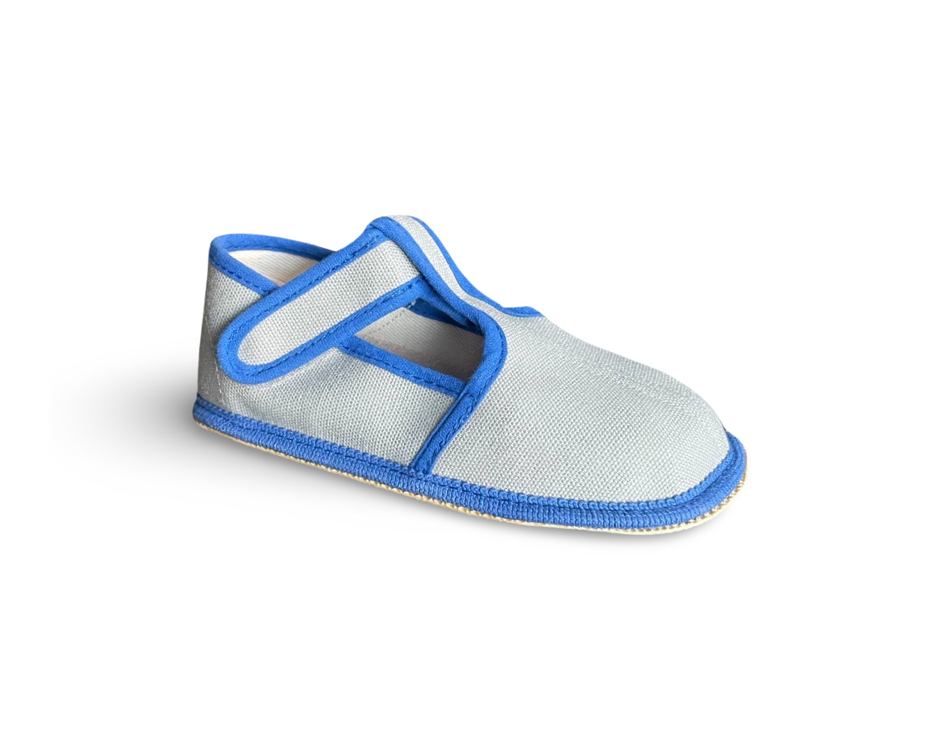 Levně Beda barefoot Beda přezůvky šedé - modré užší