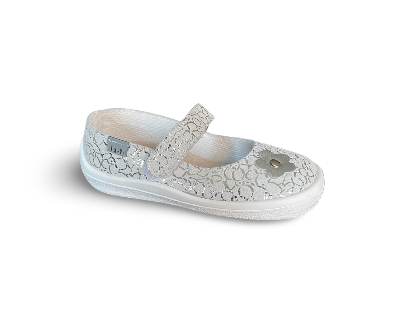 Beda barefoot baleríny Silver shine Velikost: EU 28