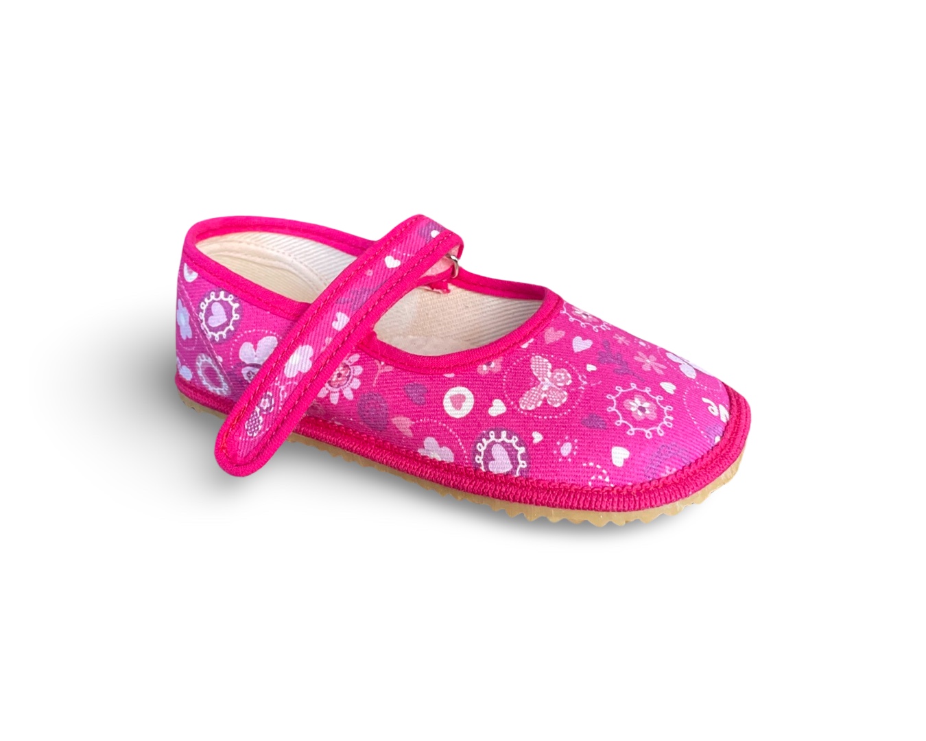 Levně Beda barefoot balerínky - bačkory - Love - růžové