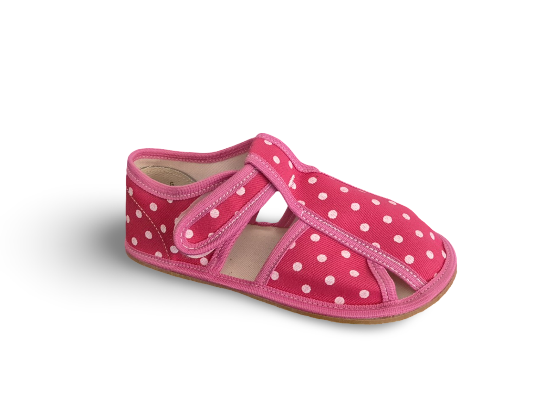 Levně Baby bare shoes Bačkory Baby Bare Pink Dot