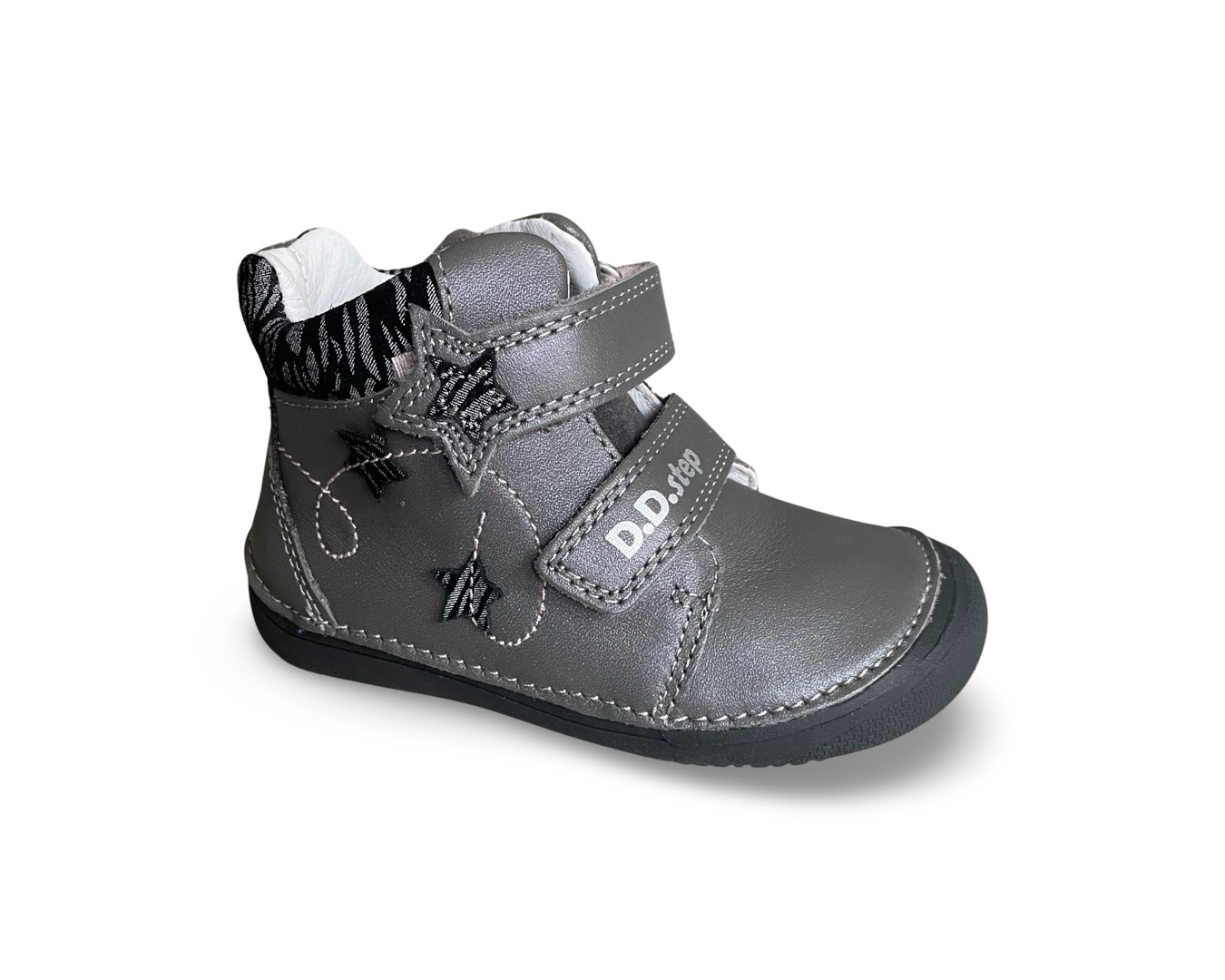 Levně Celoroční barefoot boty D.D.STEP A063-318A Dark Grey