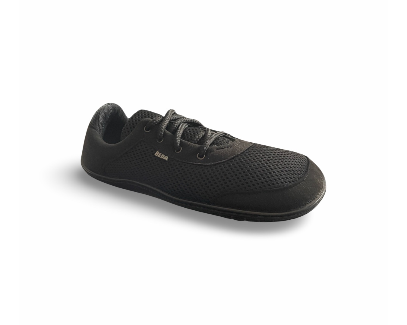 Levně Beda barefoot tenisky Black tkaničky