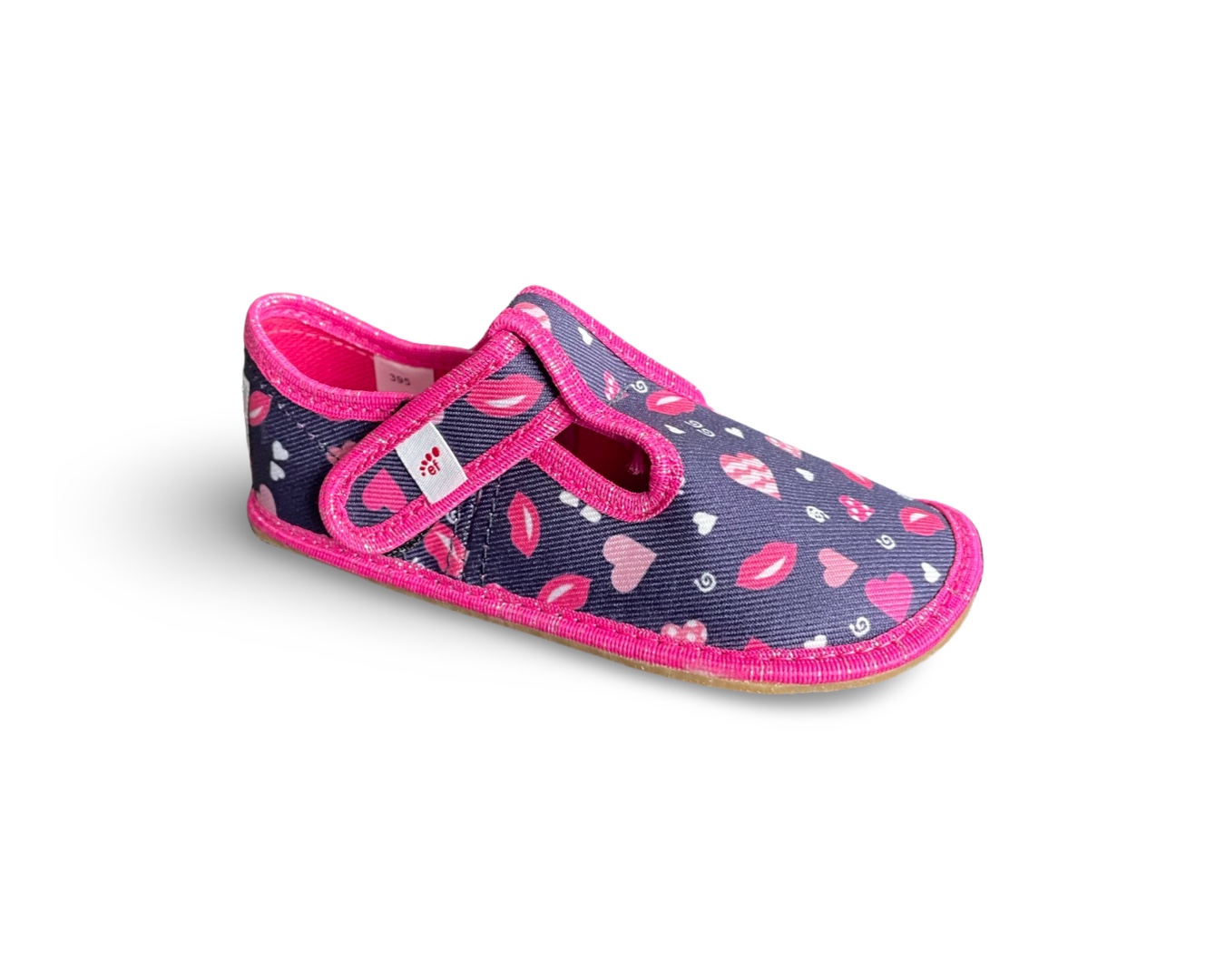 Levně Barefoot bačkory Ef Hearts klasik 395