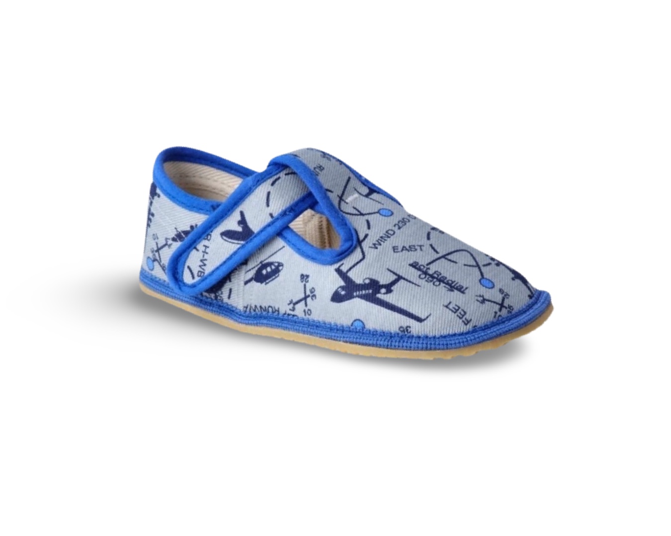 Levně Beda barefoot přezůvky Grey Aeroplane BFN 170020/W