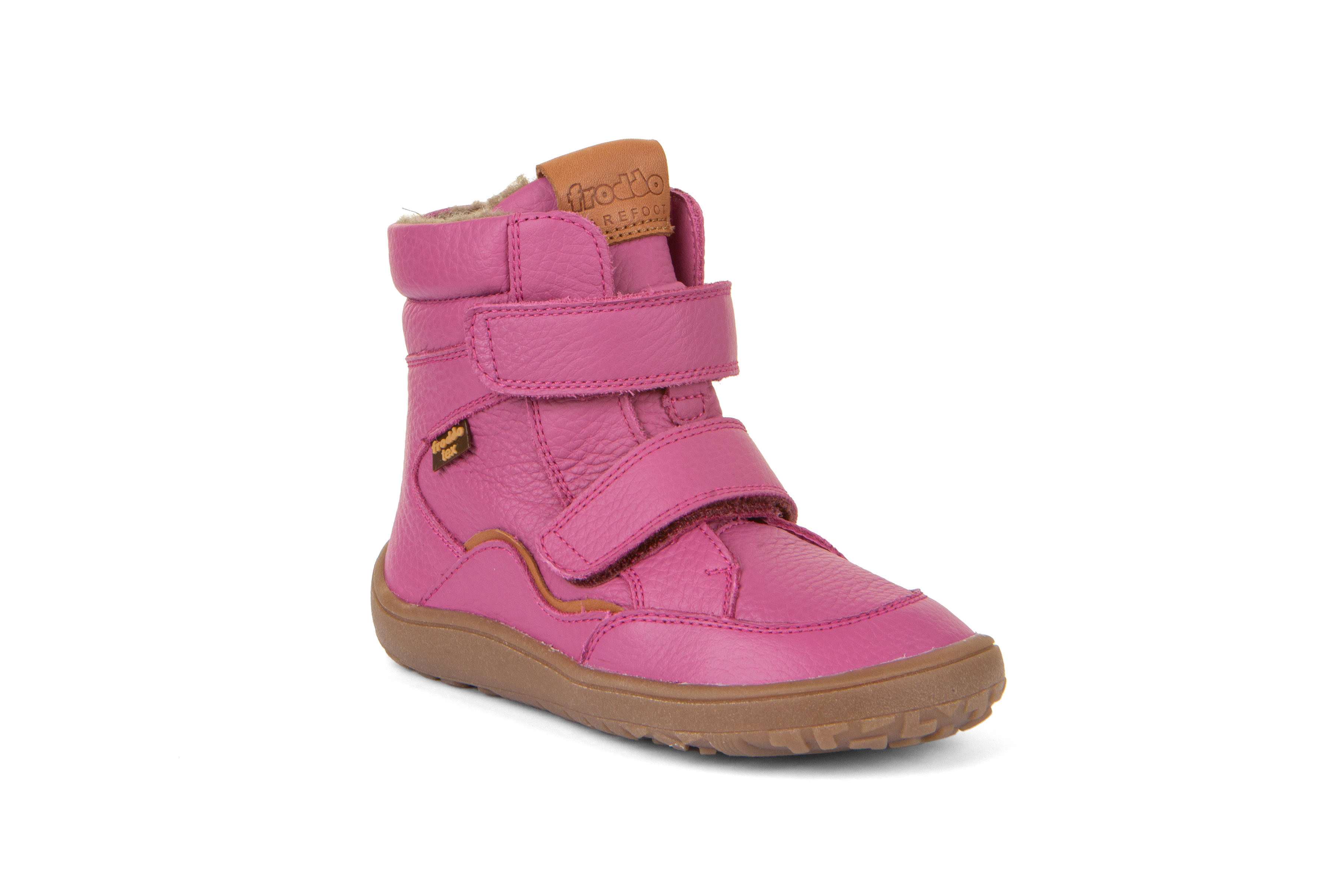 Levně Zimní boty Froddo barefoot tex winter fuxia kožené