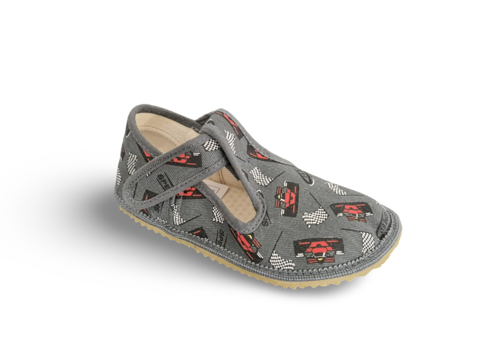 Levně Beda barefoot přezůvky Formule - šedé BFN 170020/W