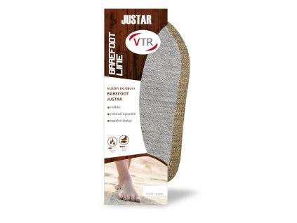 Vložky Barefoot Justar šedé