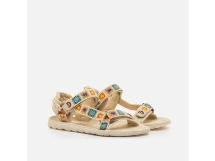 Sandalias planas Mujer FREE beige 62875 C61046 MTNG 04