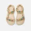 Sandalias planas Mujer FREE beige 62875 C61046 MTNG 02