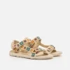 Sandalias planas Mujer FREE beige 62875 C61046 MTNG 04