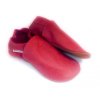 Capáčky Tomar - červené, bez podšívky s gumovou podrážkou