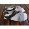 Protetika kožené barefoot sandále Belita hnědo-šedé