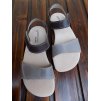 Protetika kožené barefoot sandále Belita hnědo-šedé