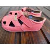 Pegres kožené barefoot sandálky lososové BF20