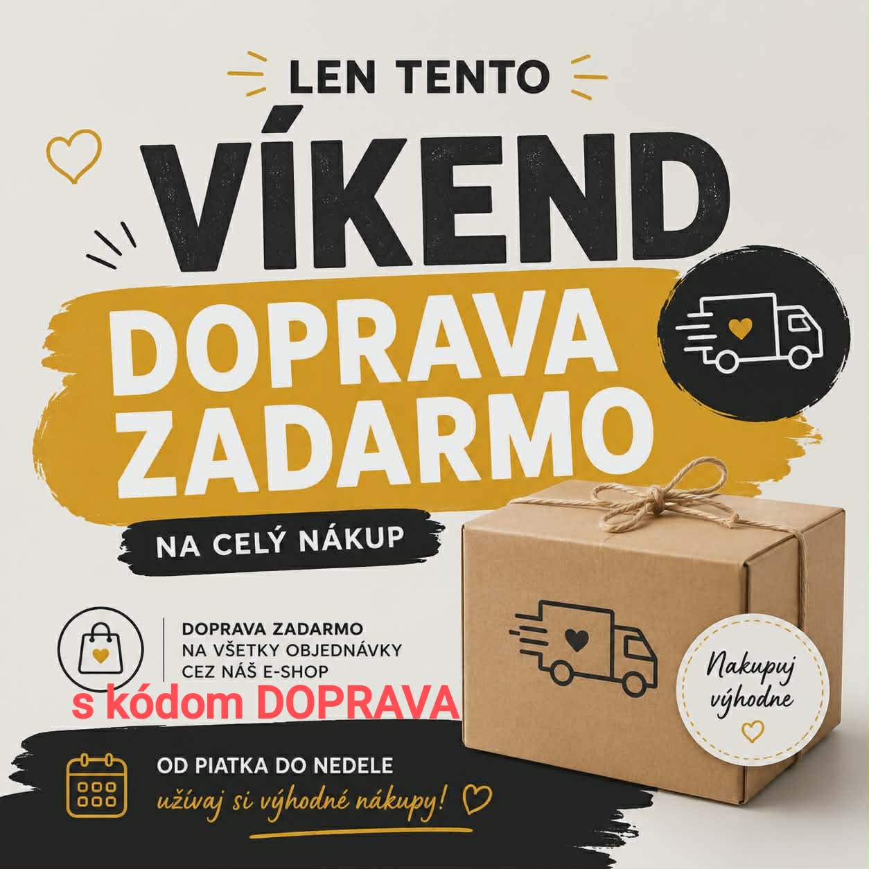 Doprava zadarmo