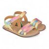 sandalia barefoot piel chetto tiras metalizadas arcoiris arcoiris (2)