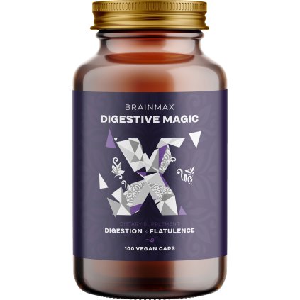BrainMax Digestive Magic, Podpora trávení, 100 rostlinných kapslí
