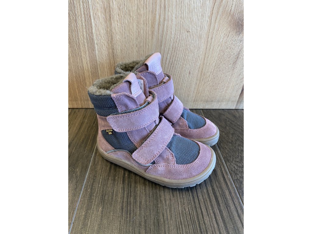 Zimní Froddo Barefoot TEX G3160189-7 Grey/Pink Velikost obuvi: 35