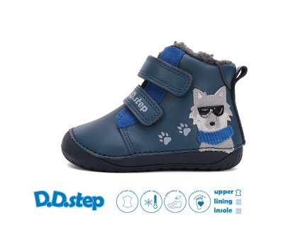 D.D.step zimní W070-52893 Royal Blue