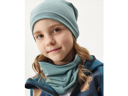 UNUO čepice z teplákoviny, sv. modrá