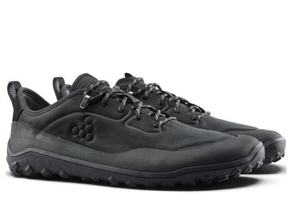Vivobarefoot TRACKER LEATHER LOW MENS OBSIDIAN