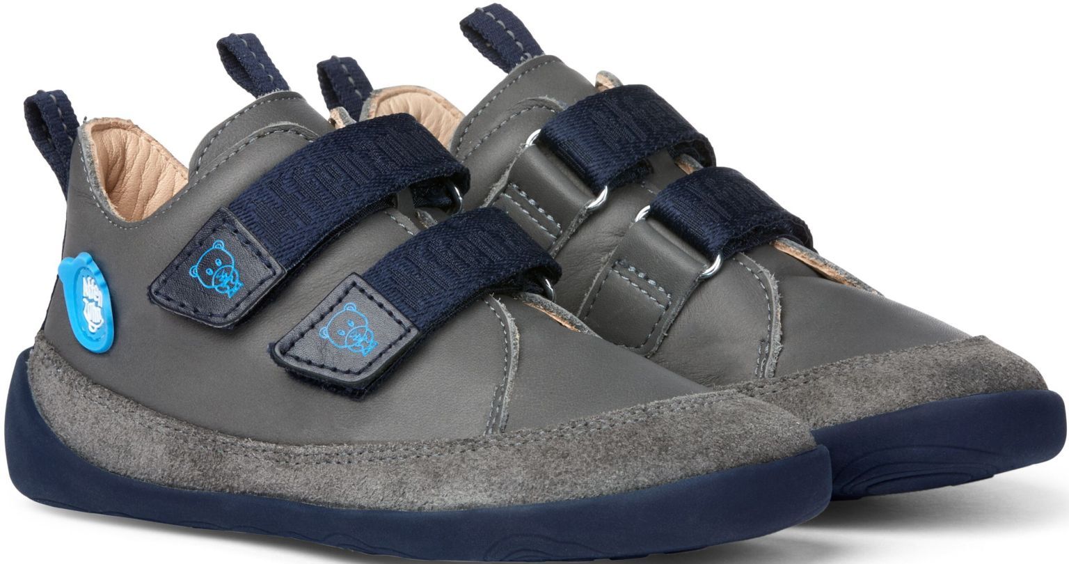 Affenzahn Sneaker Leather Bear - Grey Velikost obuvi: 24
