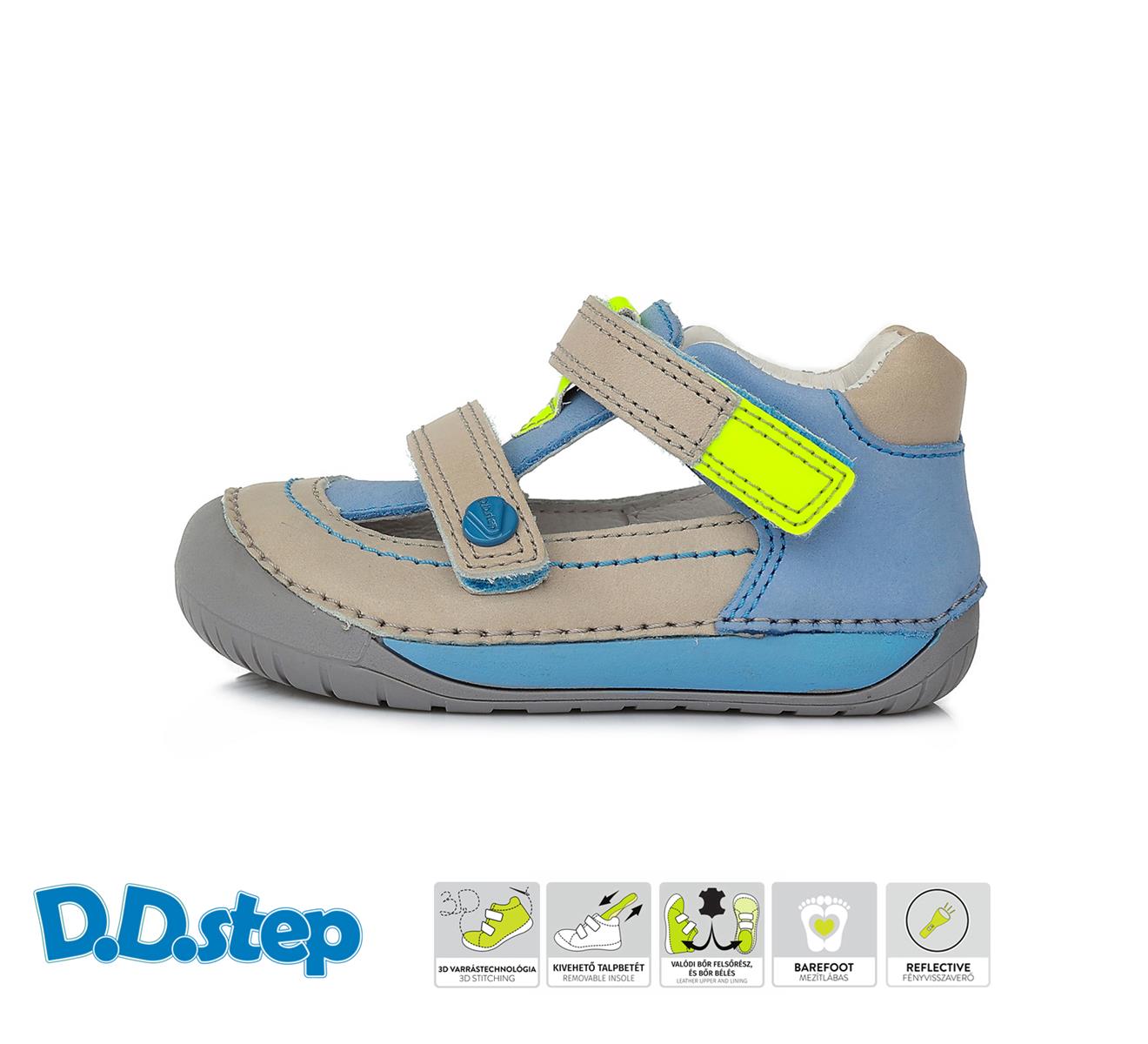 d.d.step sandály 070-761A Grey Velikost obuvi: 20