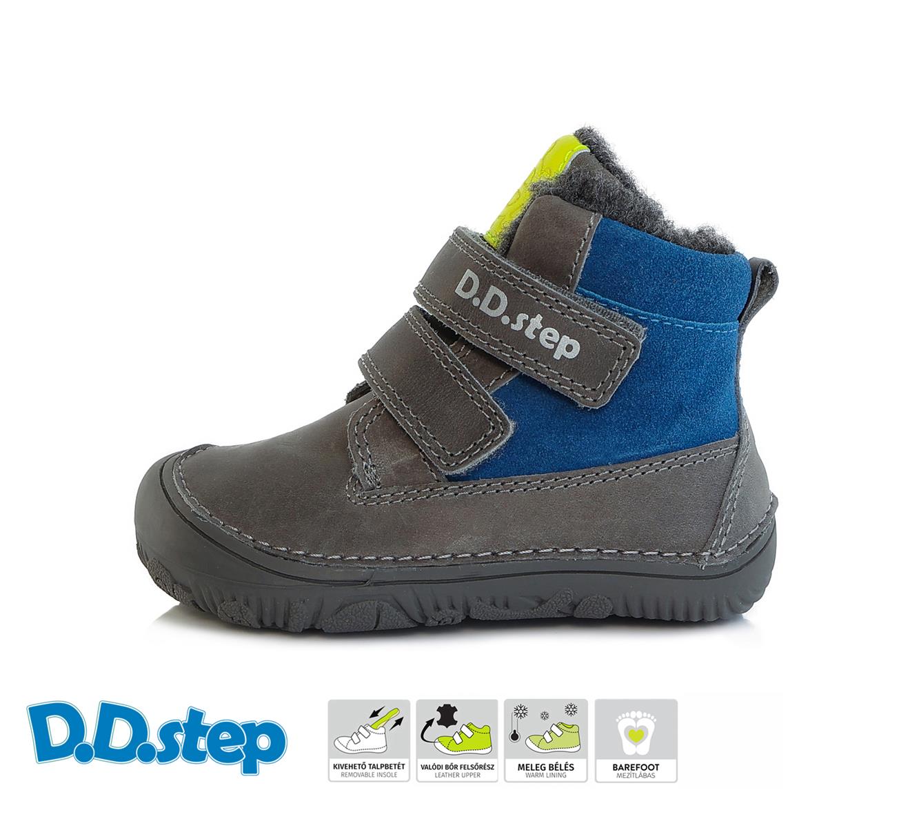 d.d. step zimní W073-29A dark grey Velikost obuvi: 21