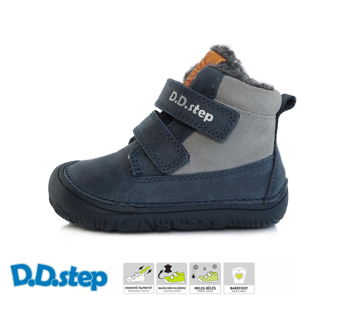 d.d. step zimní W073-29 royal blue Velikost obuvi: 22