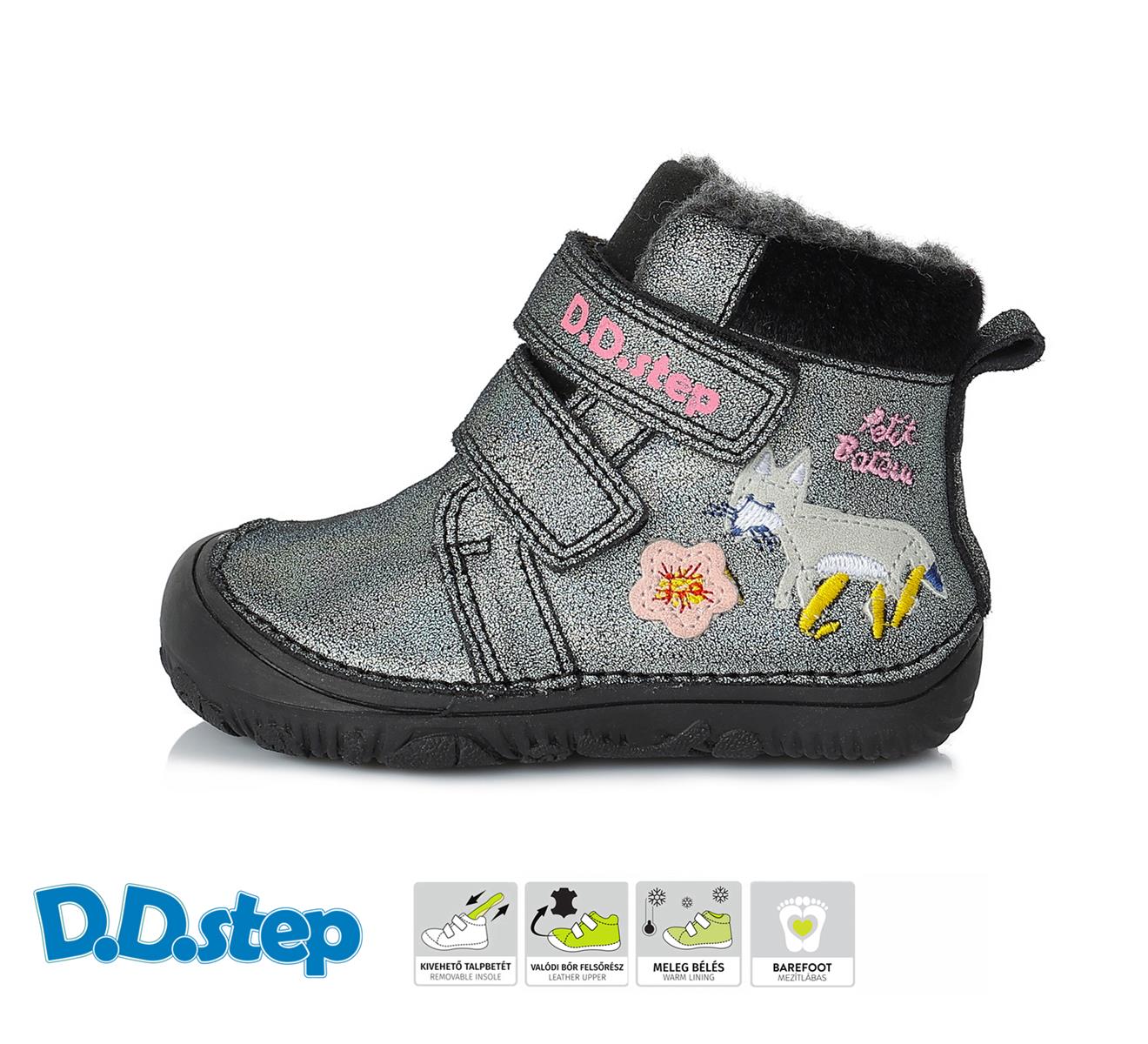 d.d. step zimní W073-921A Black Velikost obuvi: 28